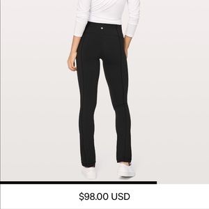 Lululemon Skinny Groove Pant in Black